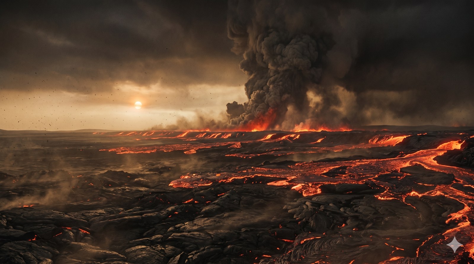Erupção de basaltos de inundação durante o evento Permo-Triássico